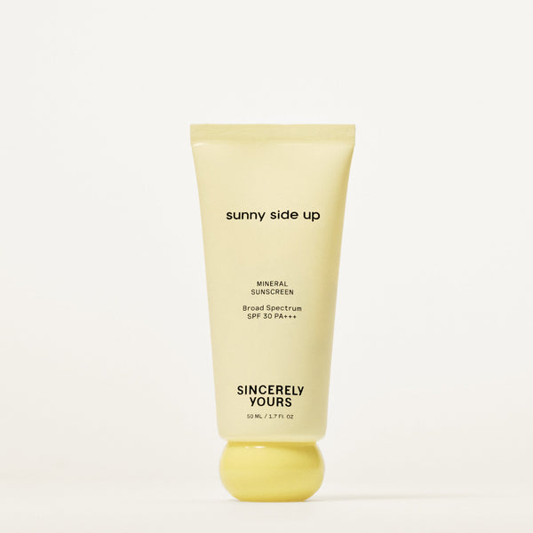 50 ml | Tube of 'sunny side up' sunscreen on a white background