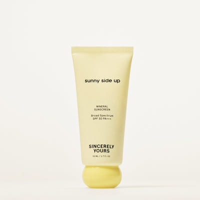 50 ml | Tube of 'sunny side up' sunscreen on a white background
